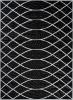 Dywan Nowoczesny Bali Geometryczny, Paski C429A BLACKWHITE - czarny, czarno-biały