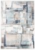 Nowoczesny Dywan Abstrakcja ART z Frędzlami Rivoli 69608 - kremowy, niebieski