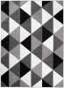 Dywan Nowoczesny Bali Geometryczny C603B LIGHT GRAYWHITE - szary, czarno-biały