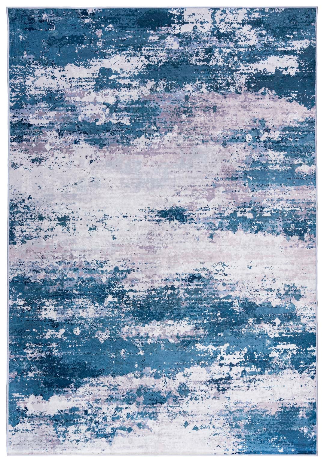 Dywan Nowoczesny HUDSON C_219 PRINTED - abstrakcyjny, niebieski