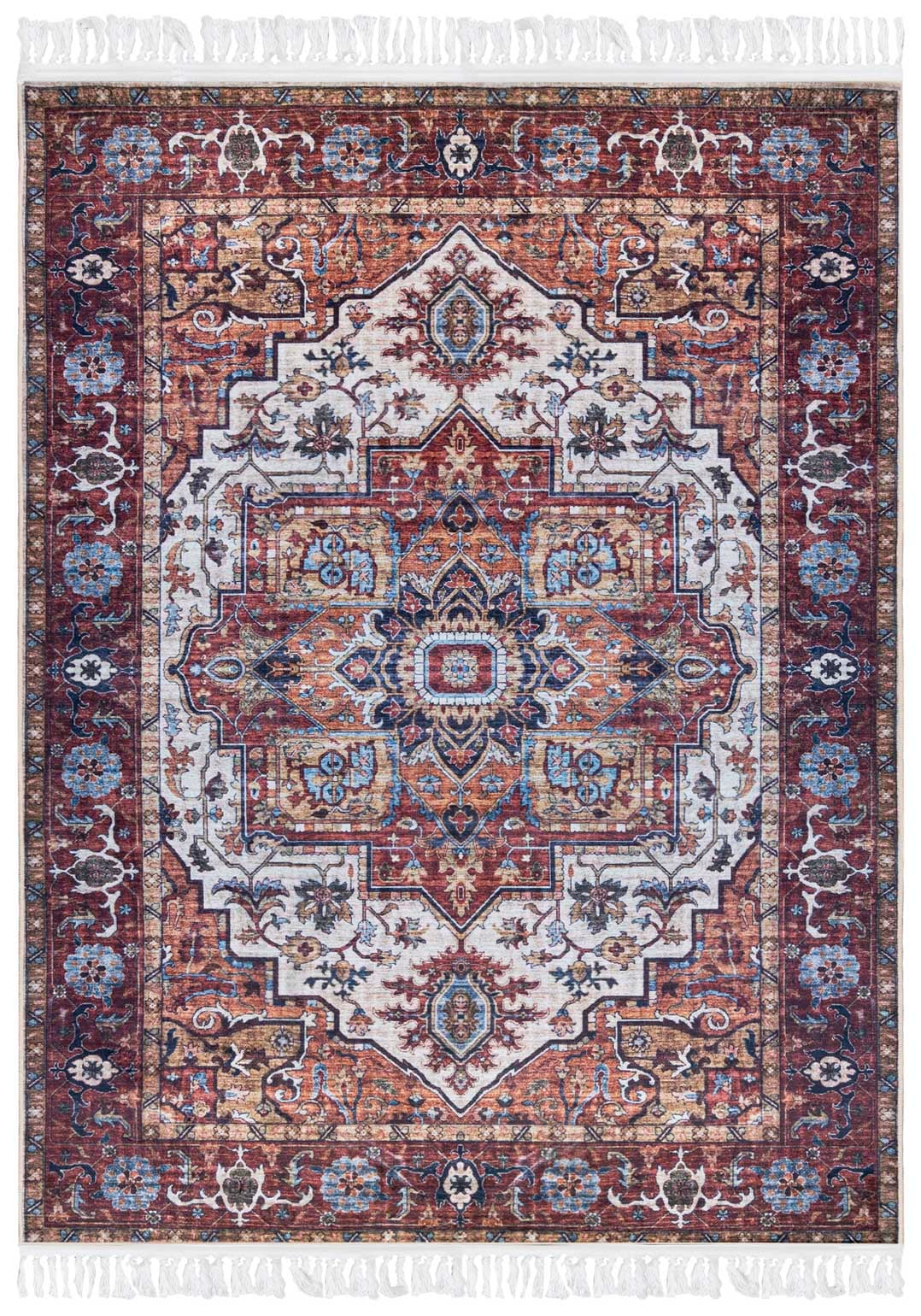 Dywan Tradycyjny ANKARA Y_294 PRINTED - vintage, brązowy, czerwony