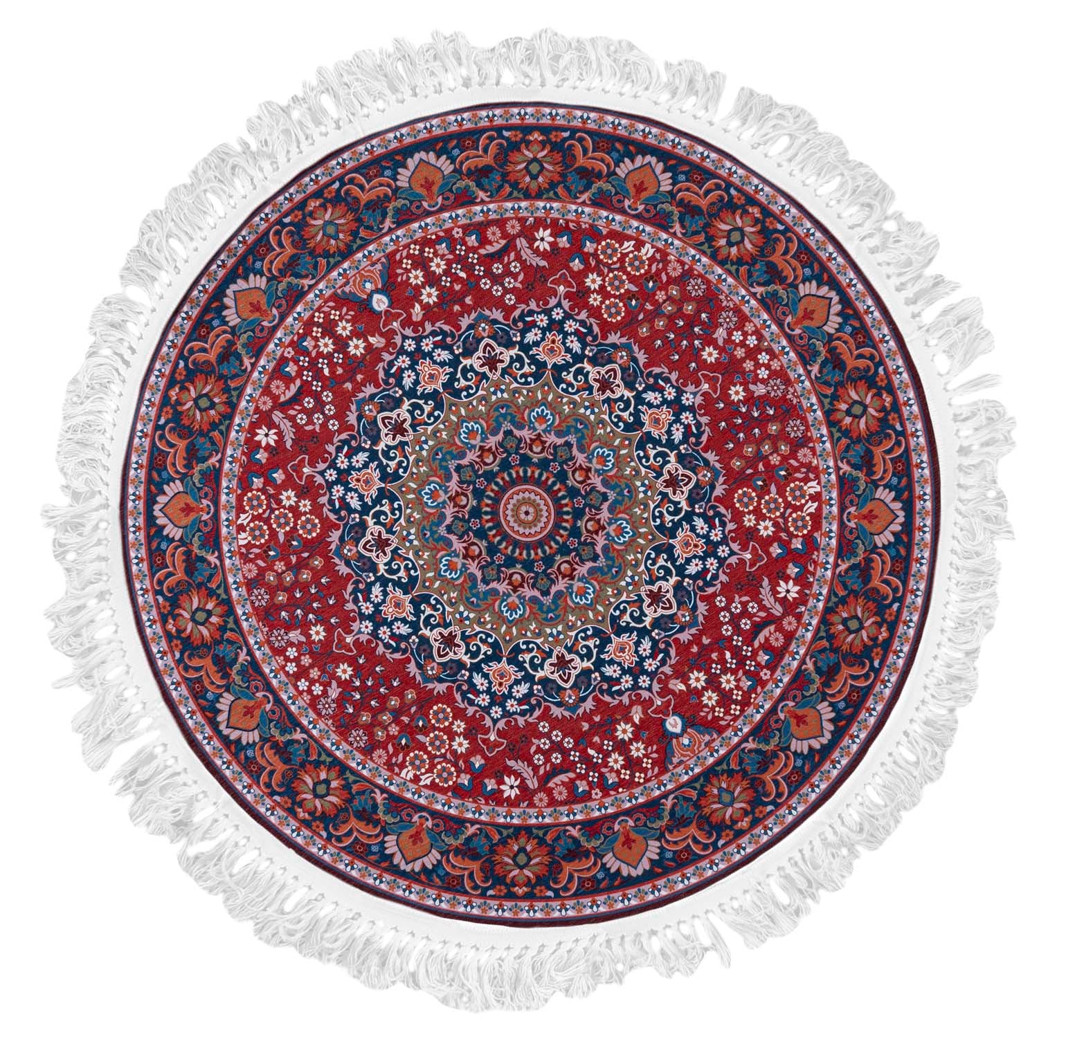 Dywan Tradycyjny Okrągły ANKARA JZ_867 PRINTED - vintage, czerwony