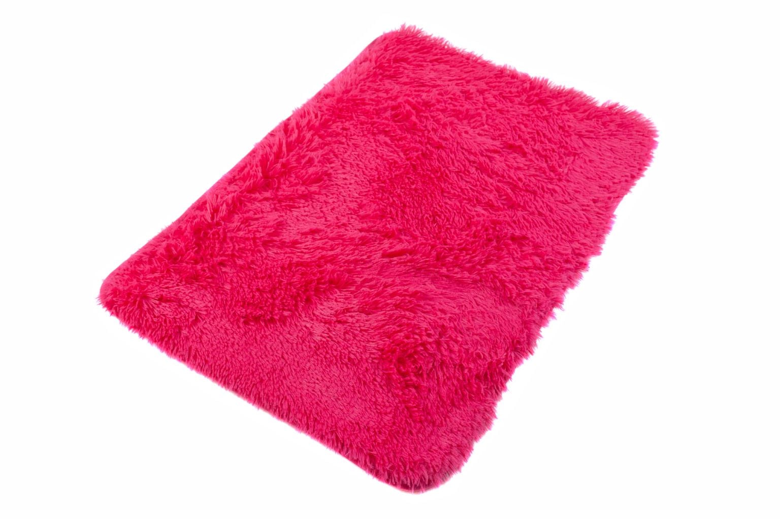 Dywanik Łazienkowy SILK SOLID FUSHIA - antypoślizgowy, shaggy, fuksja