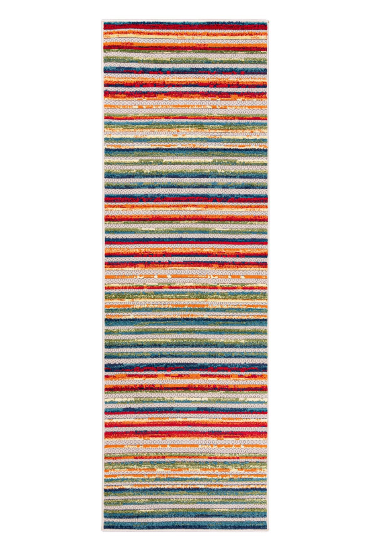 Dywan na Balkon i Taras Zewnętrzny / Wewnętrzny Dwupoziomowy AVENTURA ED23A CREAM - kolorowy, wodoodporny