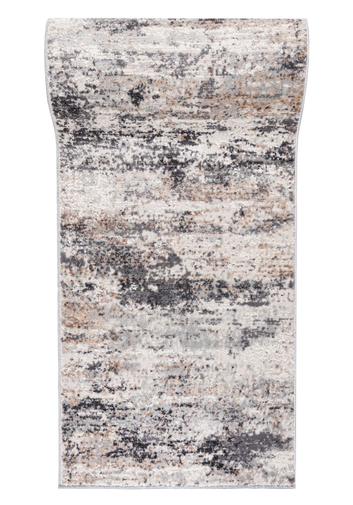 Chodnik Dywanowy Na Metry PORTLAND G509A WHITE DVIZON - nowoczesny, abstrakcyjny, beżowy, grafitowy, kremowy, szary