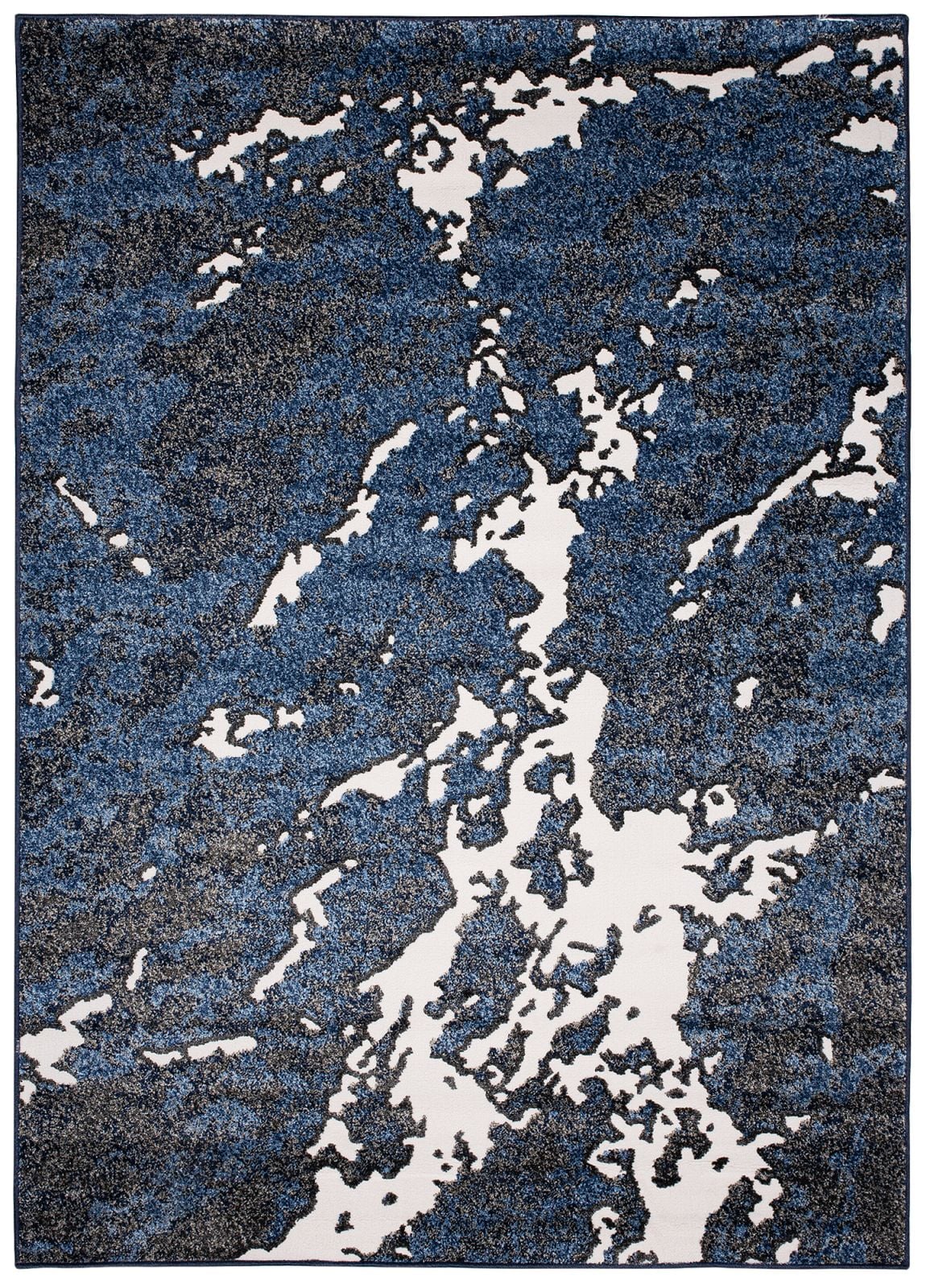 Dywan Nowoczesny BREEZE MU49A DARKBLUE - niebieski, granatowy