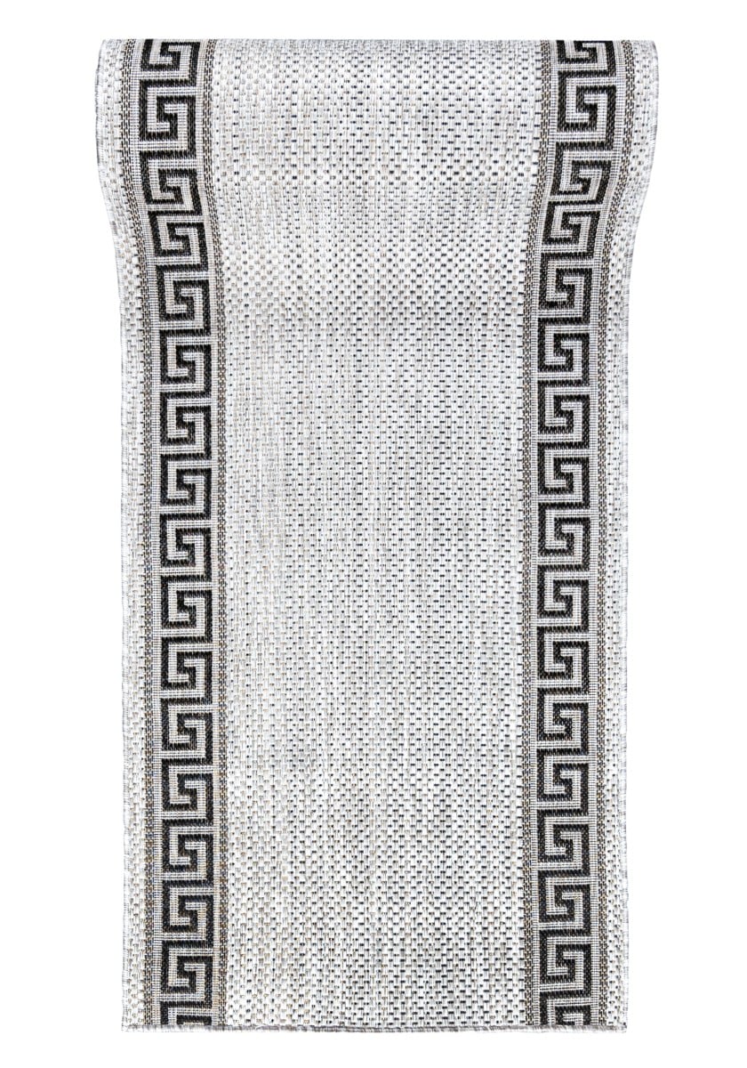 Chodnik Sznurkowy do Kuchni MELISSA KF91A GRAY - nowoczesny, ramka, grafitowy, szary