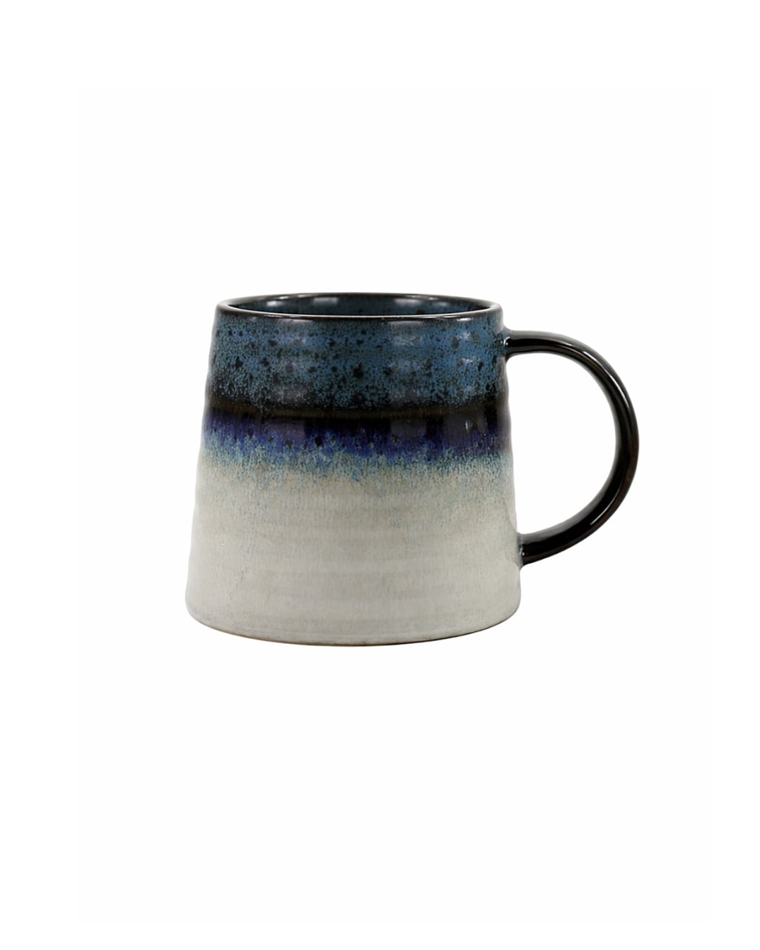Ceramiczny kubek 400 ml - Aroma Mirti - granatowo-szary, nowoczesny