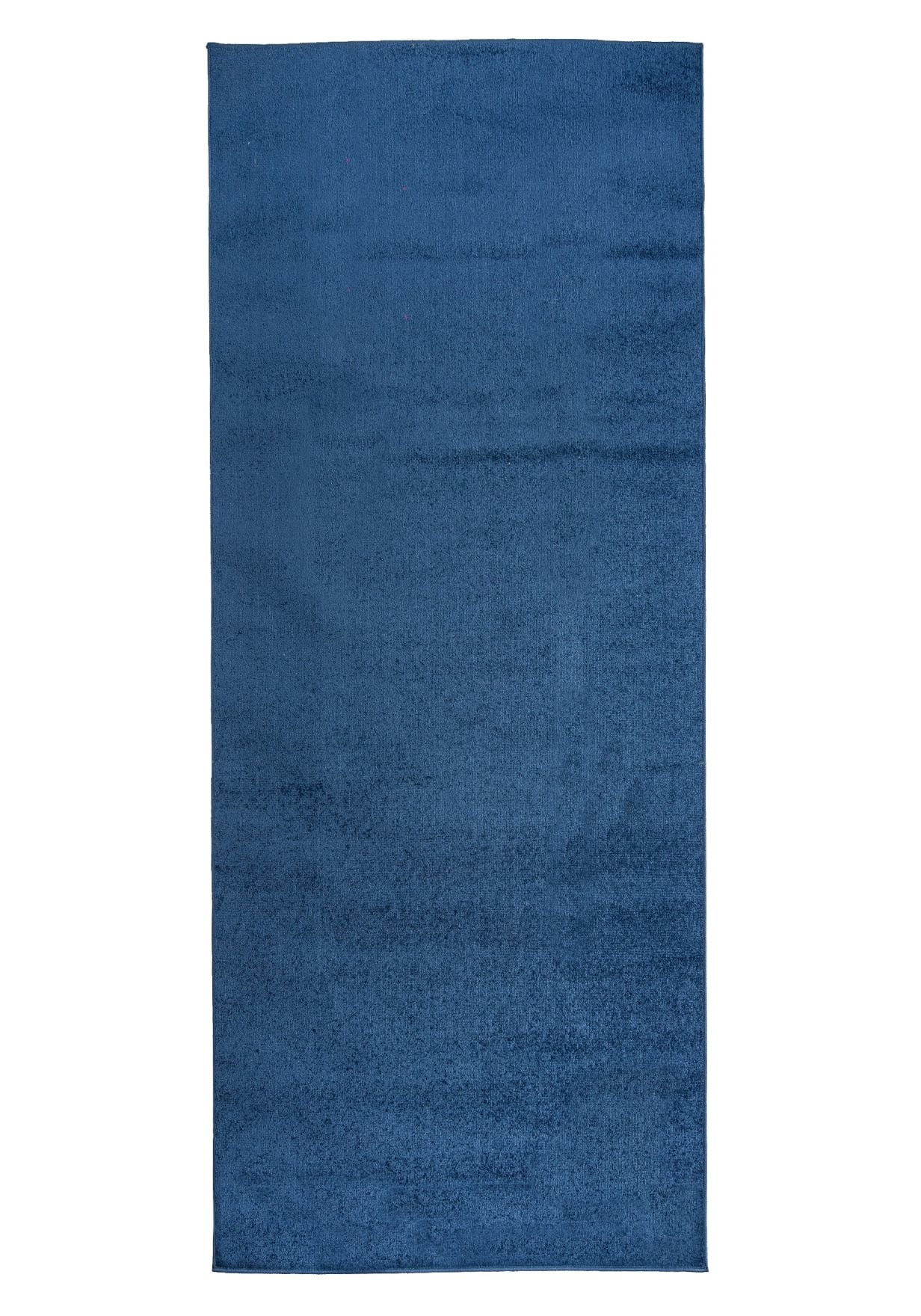 Dywan do Przedpokoju, Kuchni Jednokolorowy Gładki SPRING P113A DARK BLUE - niebieski