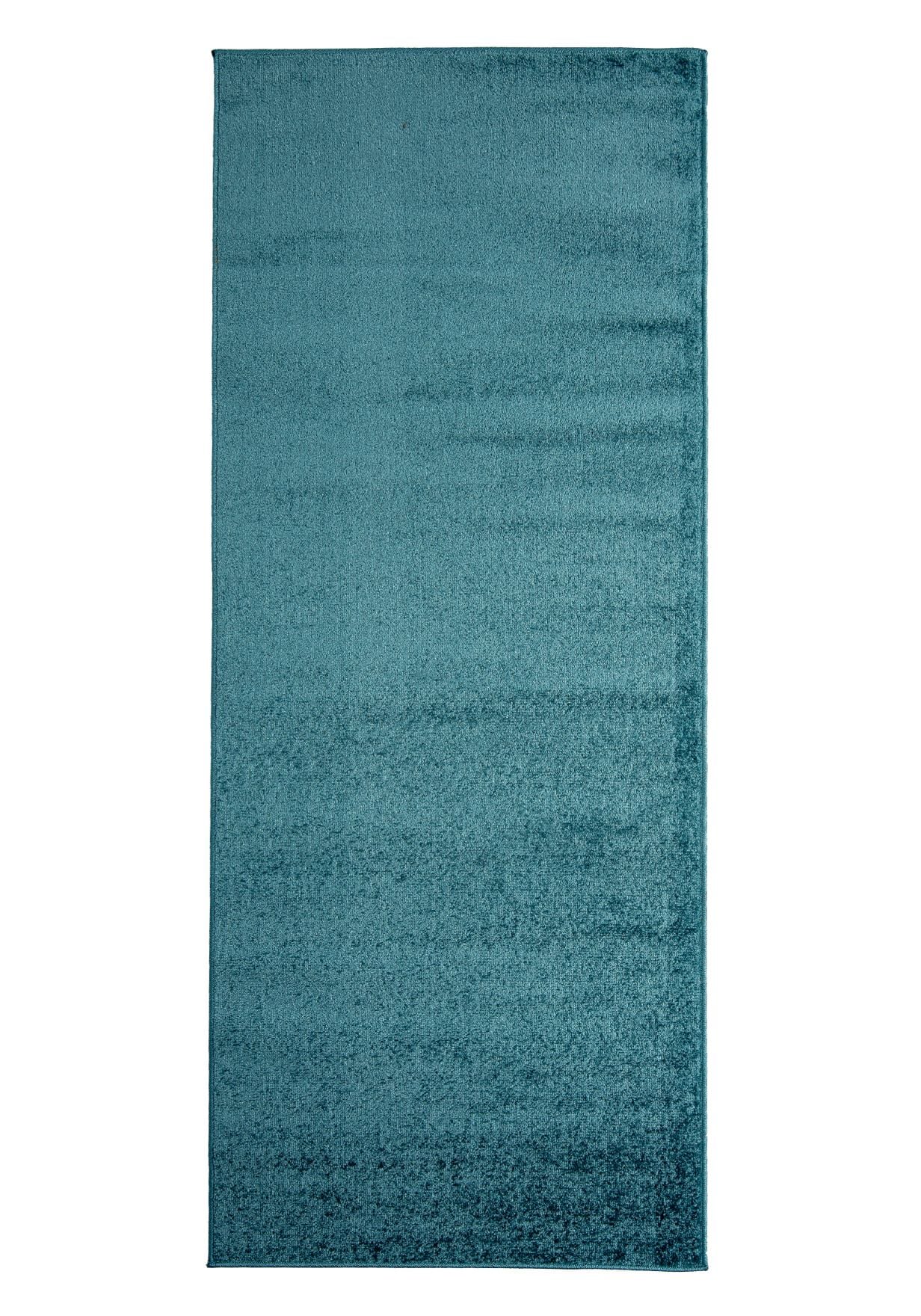 Dywan do Przedpokoju, Kuchni Jednokolorowy Gładki SPRING P113A DARK TURQUOIS - turkusowy
