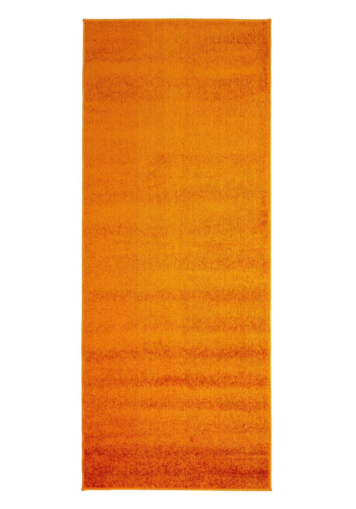 Dywan do Przedpokoju, Kuchni Jednokolorowy Gładki SPRING P113A ORANGE - pomarańczowy