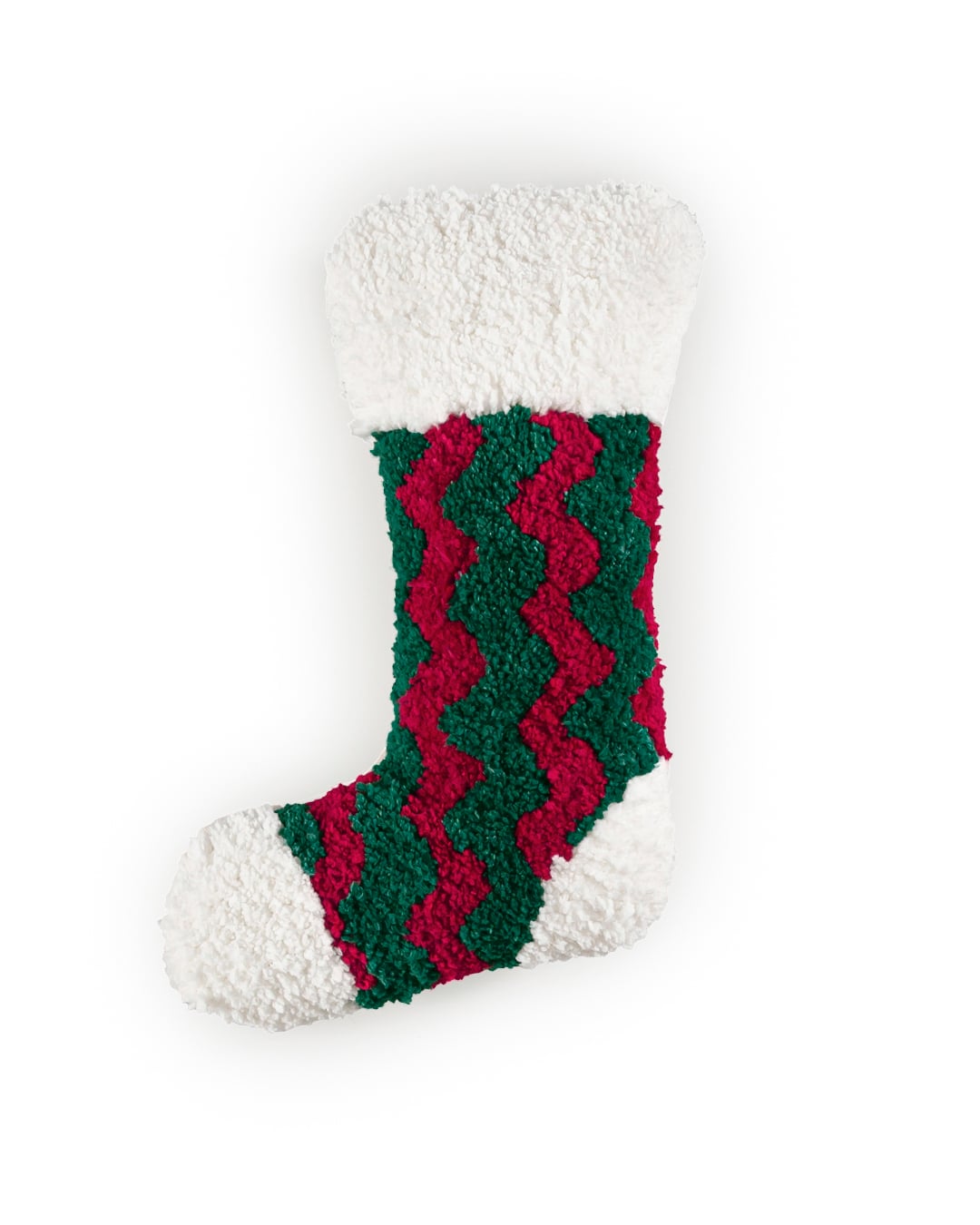 Poduszka dekoracyjna z wypełnieniem, 25x35 cm - Inverno Scarpa Verde - skarpeta, świąteczna, zielona