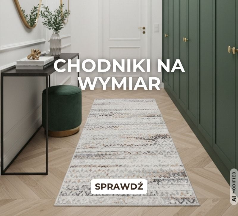 Chodniki na wymiar &ndash; jasny chodnik w nowoczesnym przedpokoju