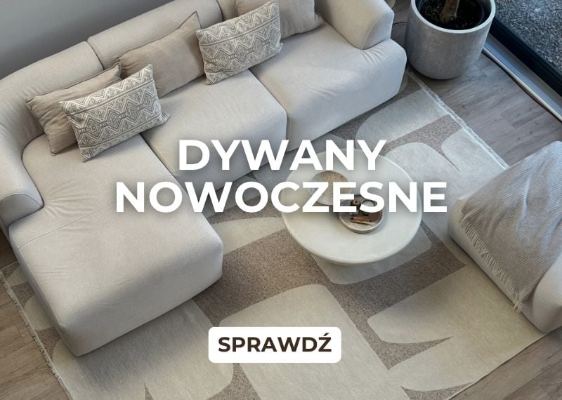 Dywany nowoczesne-nowoczesny dywan w jasnej aranżacji salonu